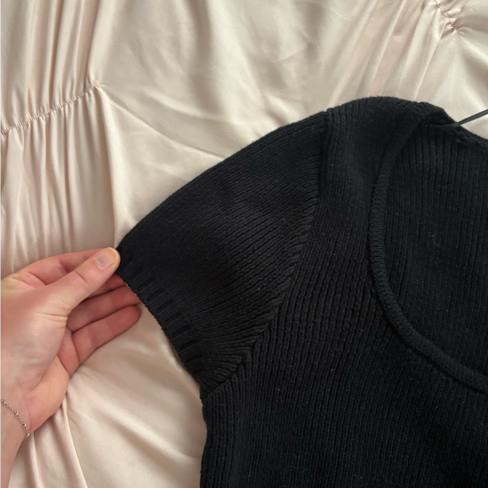 NWT PacSun Black Sweater Shirt - Picture 5 of 6